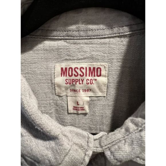 Mossimo Supple Co. Mens Long Sleeve Button Up Cotton Shirt Size Large - Picture 3 of 7